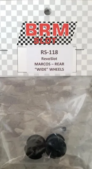 RS-118 RevoSlot Marcos Rear Wheels "WIDE" X2